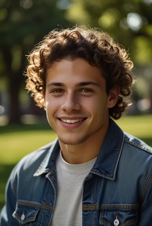 1. Defined Curls with High Fade