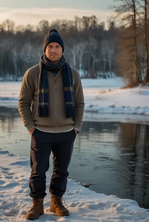 10. Quilted Jacket with Layered Knitwear