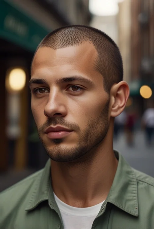 11. Buzz Cut with Clean Shave