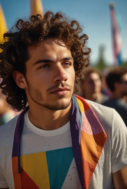 11. Curly Top with Tapered Sides
