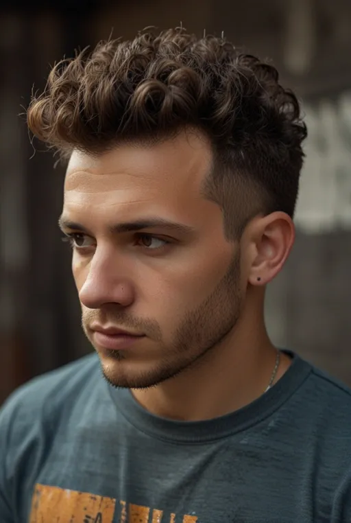 12. Curly Faux Hawk