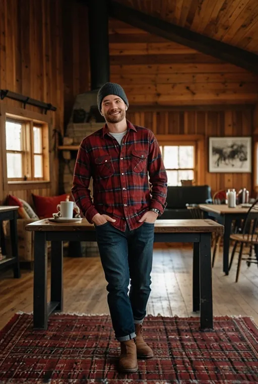 12. Plaid Flannel Shirt with Dark Jeans