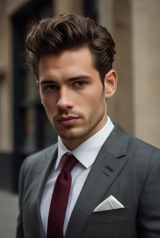13. Curly Quiff with Hard Part