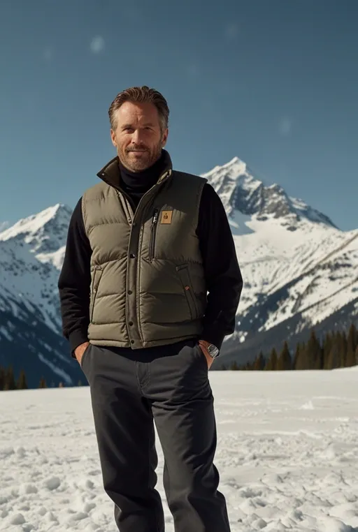 14. Carhartt Vest with a Turtleneck for a Stylish Winter Look