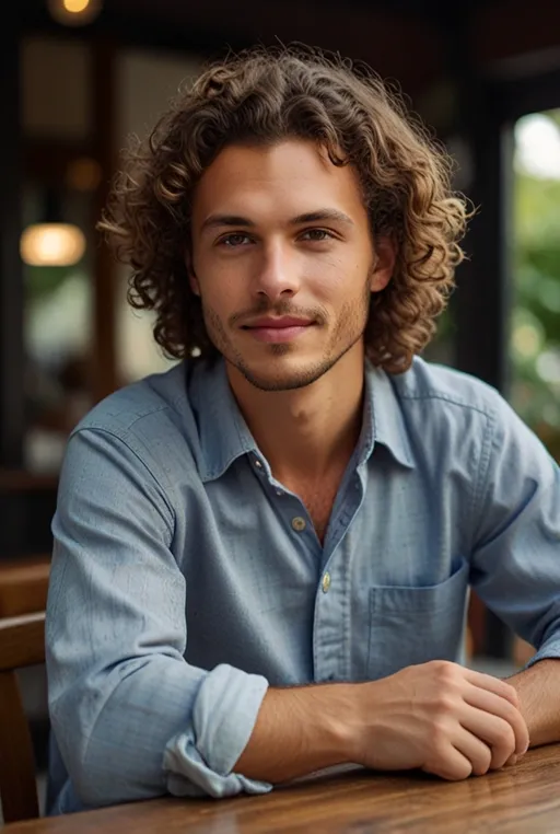 15. Curly Side Part