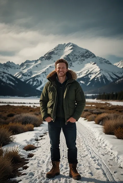 15. Green Hoodie with Fur-Lined Jacket