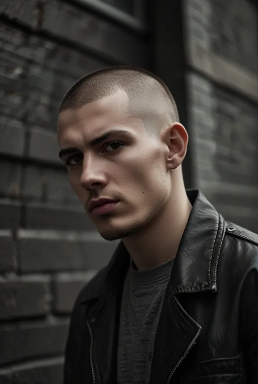 16. Buzz Cut with Disconnected Fade