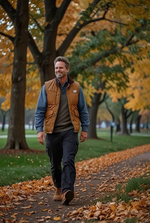 16. Carhartt Vest with a Fleece Jacket for Cozy Adventures