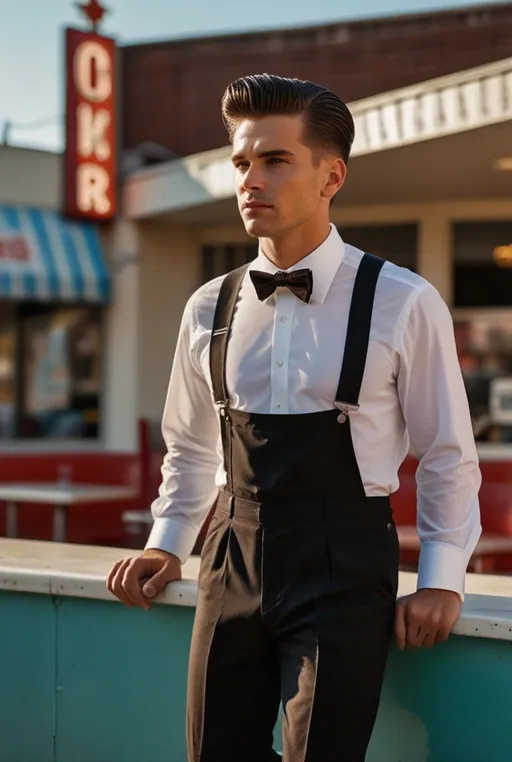 17. Slicked Pompadour with Undercut