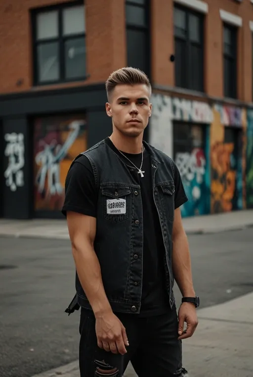 18. Carhartt Vest Over a Graphic T-Shirt for a Modern Edge