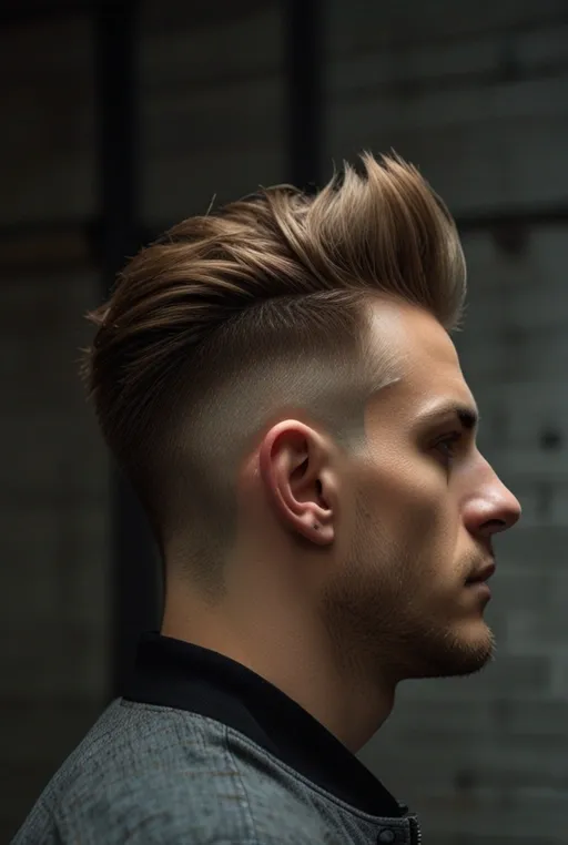 18. Faux Hawk With Disconnected Undercut