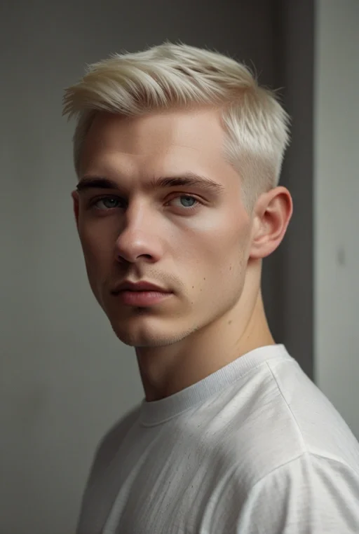 19. Blonde Crew Cut with Buzzed Sides