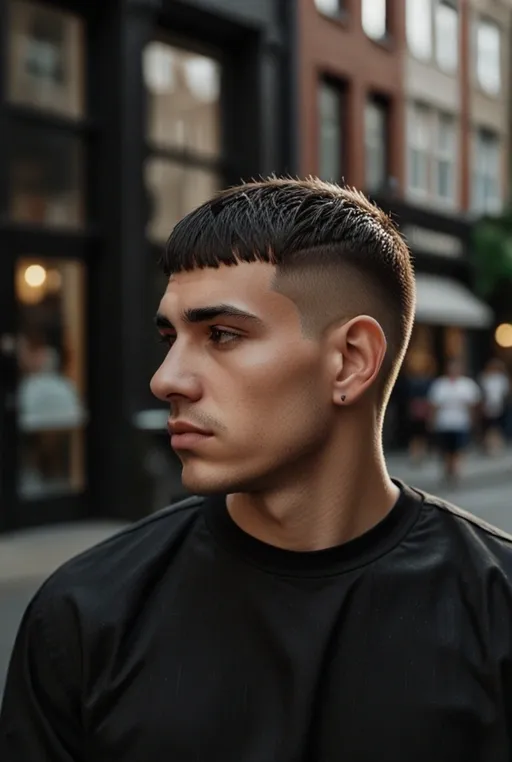 19. Caesar Cut with Undercut