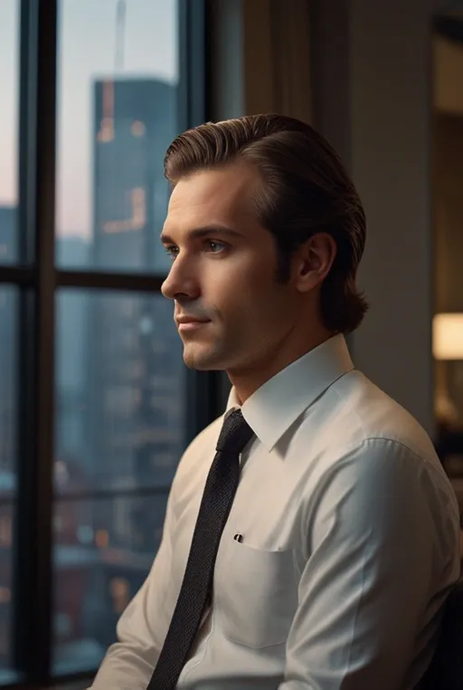 2. Classic Side Part with Volume