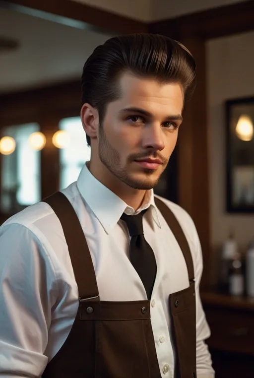 22. Classic Pompadour With Low Fade