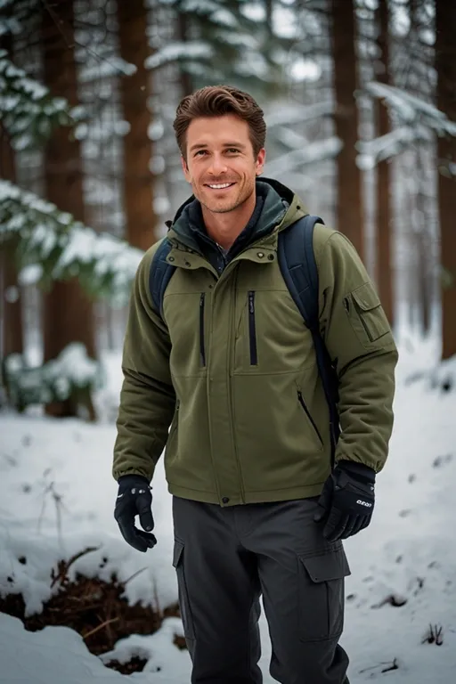 22. Fleece Jacket with Cargo Pants