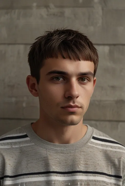 23. Textured Crop with Fringe Fade