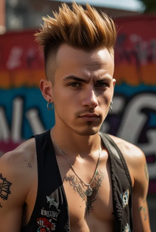24. Mohawk With Faded Sides