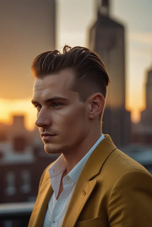 3. Undercut with Slicked-Back Hair