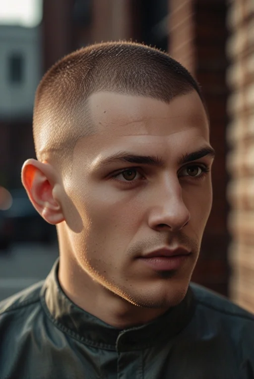 4. Buzz Cut with High Fade