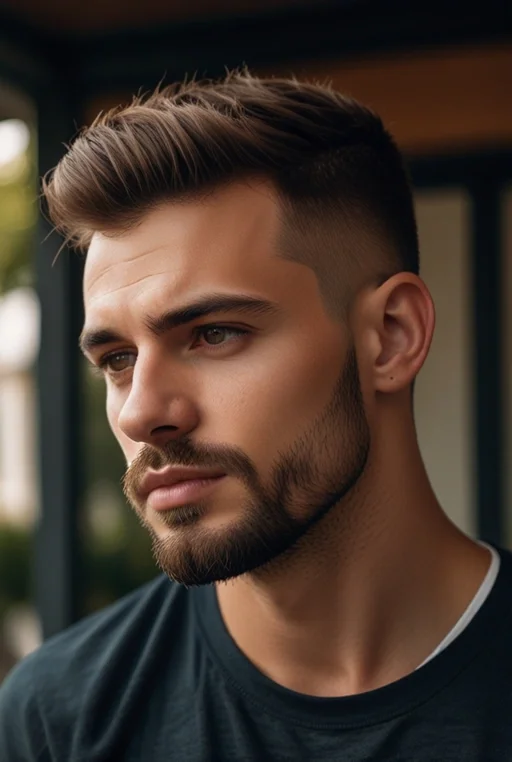 4. French Crop with Skin Fade