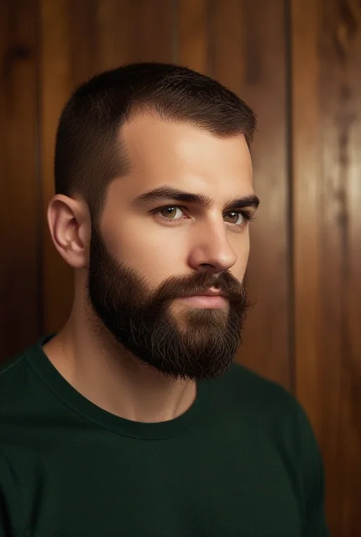 6. Buzz Cut with Beard