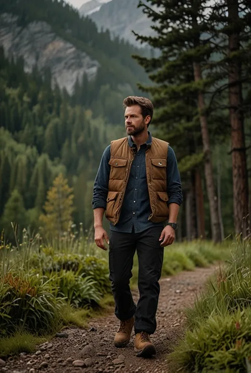 6. Carhartt Vest with a Long-Sleeve Shirt for Cool Weather