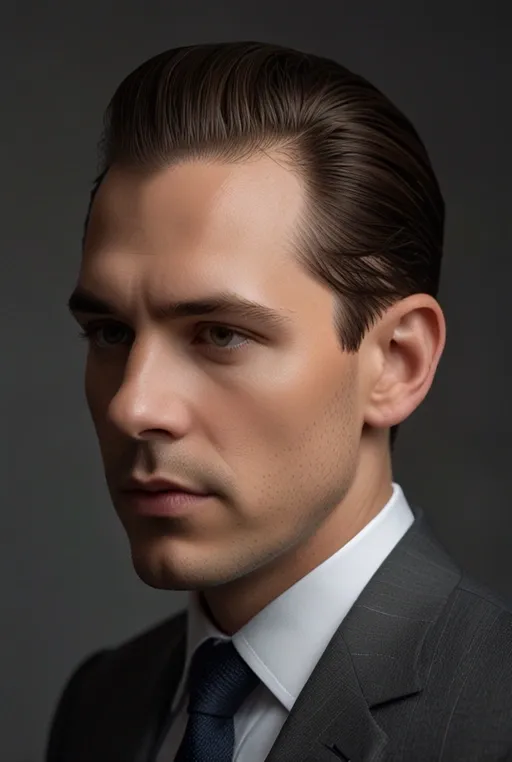 6. Short Slicked-Back Style