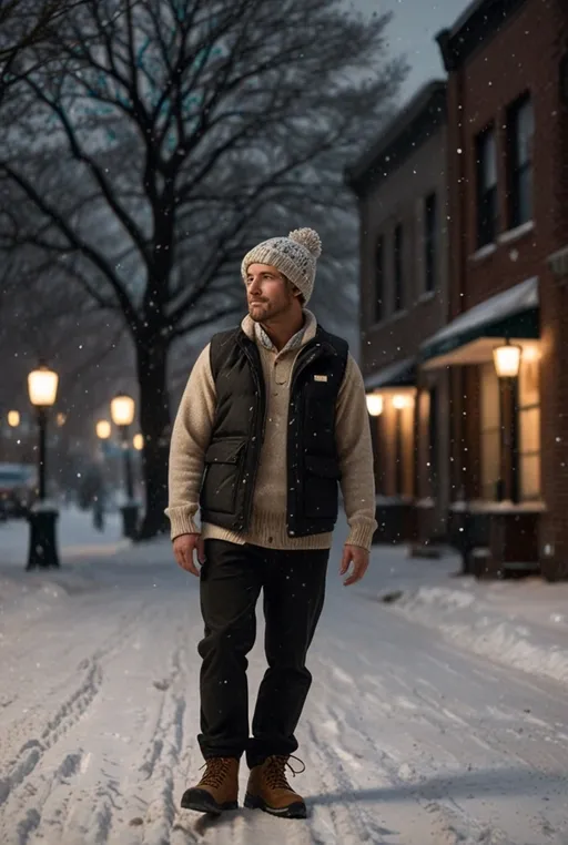 7. Carhartt Vest with a Beanie for Ultimate Winter Protection