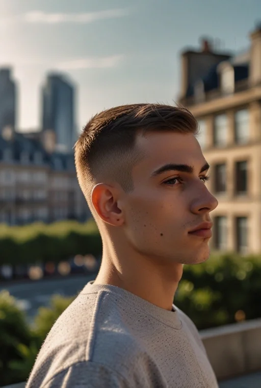 7. French Crop with Buzzed Sides