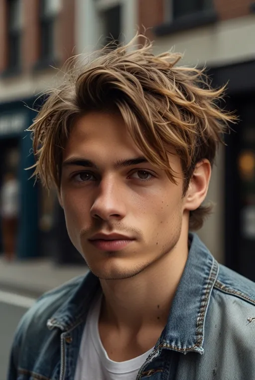 7. Messy Textured Crop with Tapered Sides