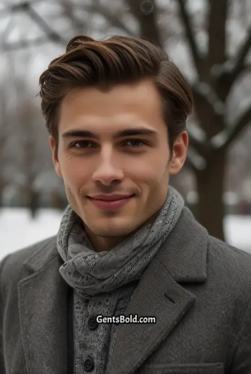 1. Classic Side Part with Volume