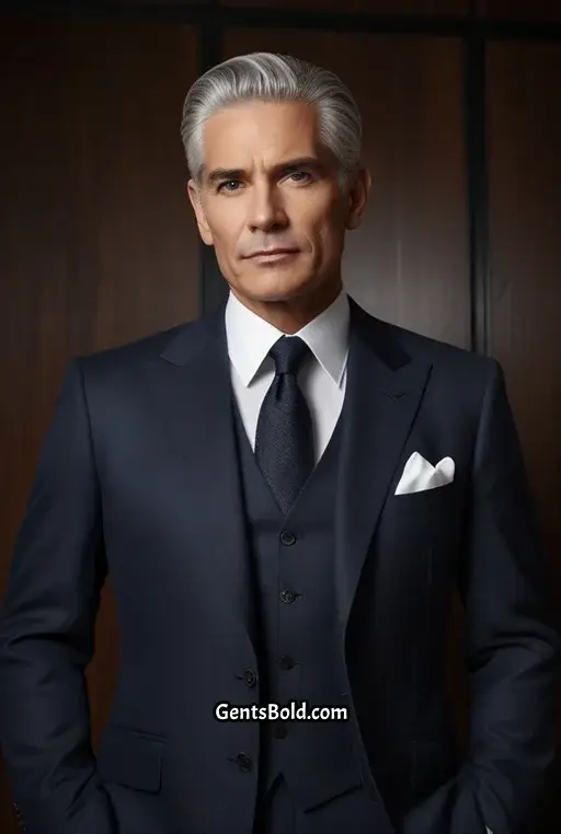 1.Timeless Slicked Back Look