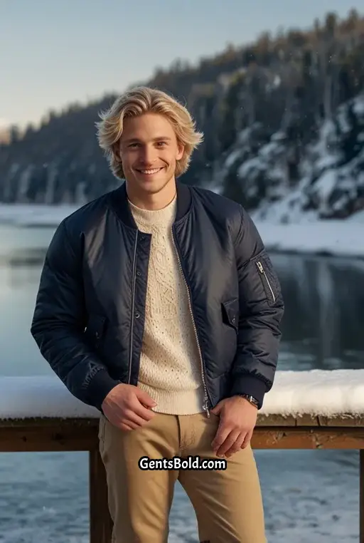 10. Frosted Tips with Textured Layers