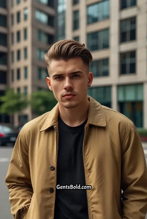 10. Undercut with Shoulder Length Hair on Top