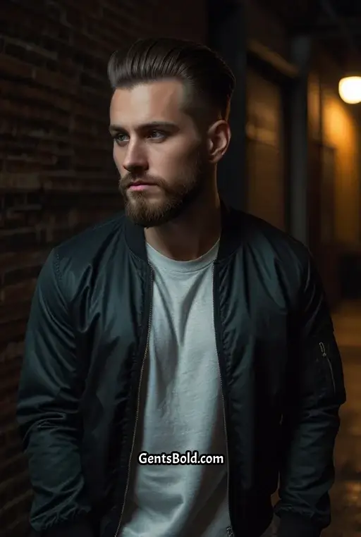 11.Slick Back with Undercut Fade