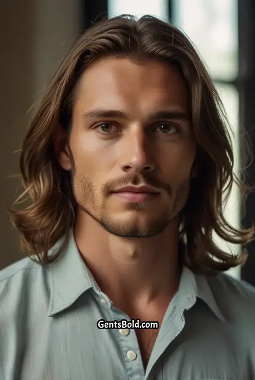 18. Long and Flowing Shoulder Length Hair