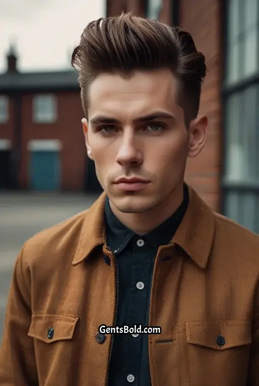 19. Quiff with Buzzed Sides