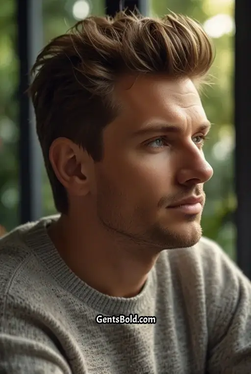 2. Textured Quiff for a Fuller Look