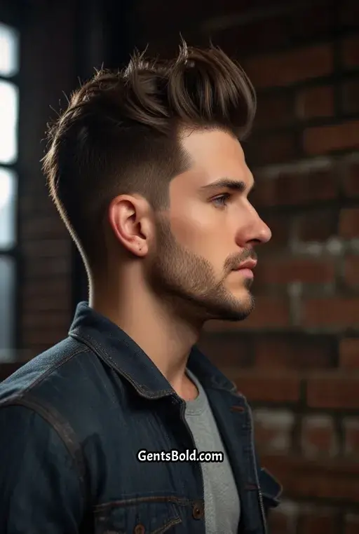 2. Textured Undercut with High Fade
