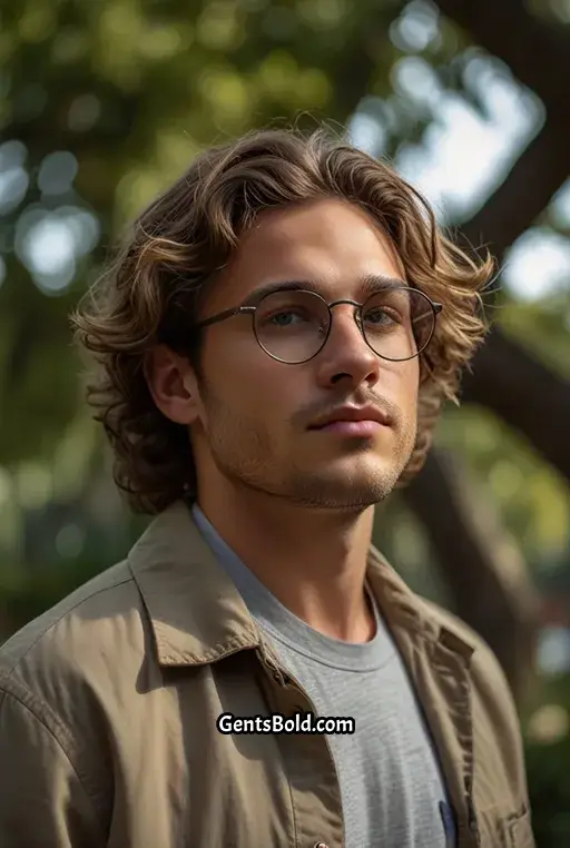 2. Tousled Waves With Round Metal Frames