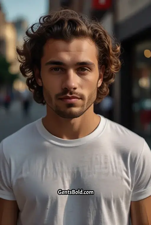 20. Tightly Curled Shoulder Length Hair