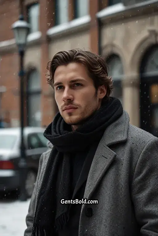 22. Black Hoodie with Oversized Coat
