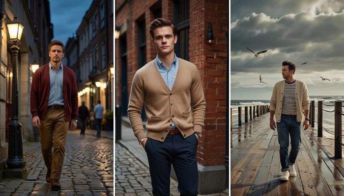 23 Cardigan Outfit Ideas for Men This Winter