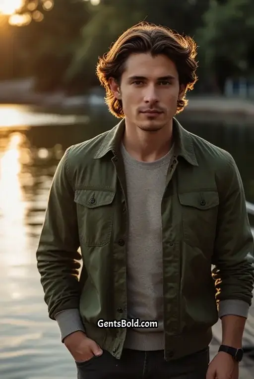 24. Casual Messy Side Swept Hair
