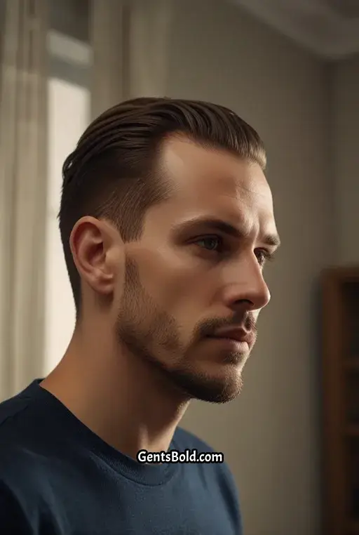 24. Undercut with Tucked Behind Ears