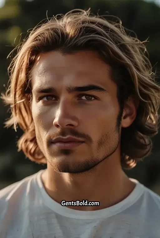 3. Messy Shoulder Length Waves