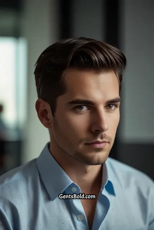 3. Side Parted Fade for Thin Hair