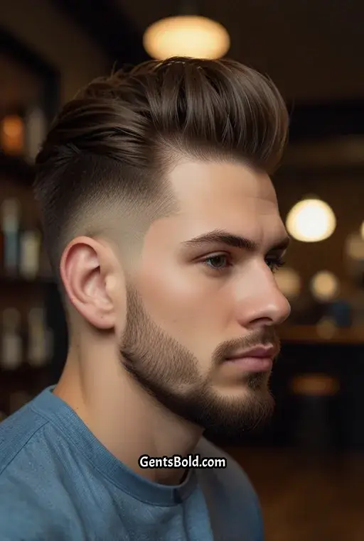 6. Low Fade Undercut with Pompadour