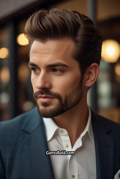 6. Pompadour with Fade